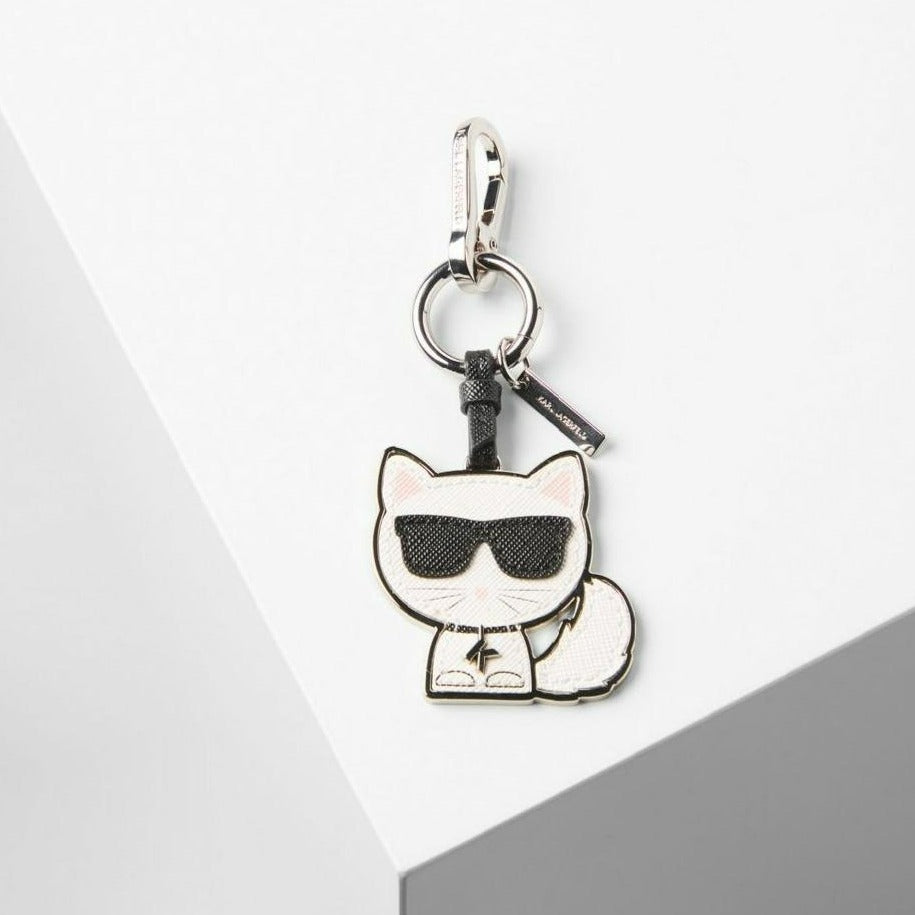 PORTACHIAVI K/IKONIK CHOUPETTE IN PELLE KARL LAGERFELD