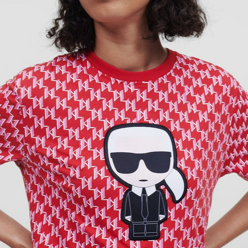 Unisex Ikonik Monogram T-shirt  karl Lagerfeld