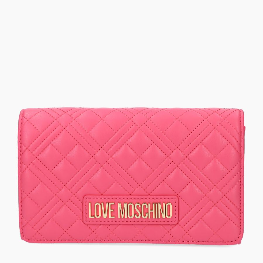 BORSA TRACOLLA TRAPUNTATA LOGO LOVE MOSCHINO