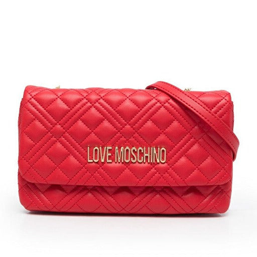 BORSA A TRACOLLA TRAPUNTATA LETTERING LOVE MOSCHINO