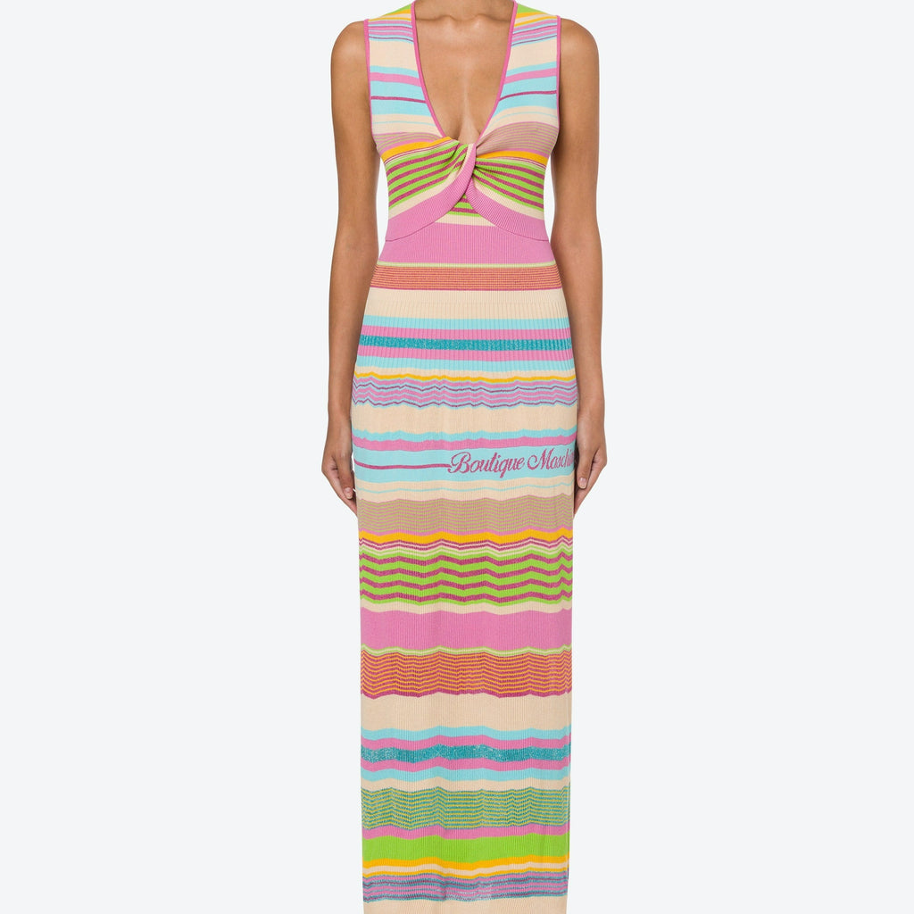 ABITO IN MAGLIA SRIPES  MULTICOLOR  BOUTIQUE MOSCHINO