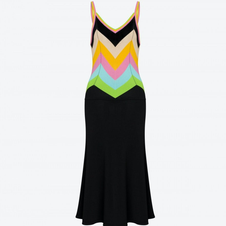 ABITO IN MAGLIA CHEVRON STRIPES  BOUTIQUE MOSCHINO