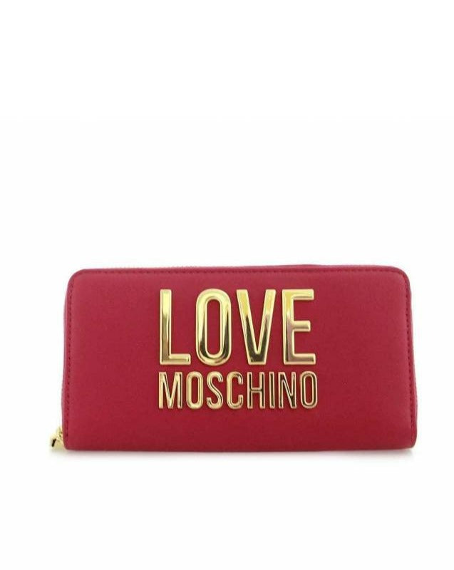 PORTAFOGLIO CON LOGO ORO  LOVE MOSCHINO