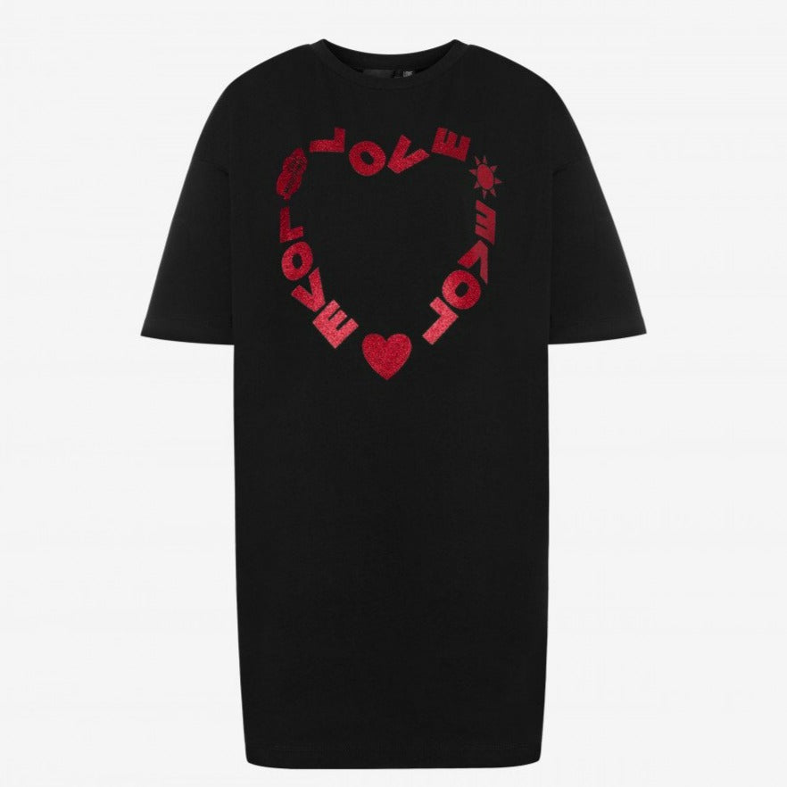 Abito in jerse heart stretch  logo Love Moschino