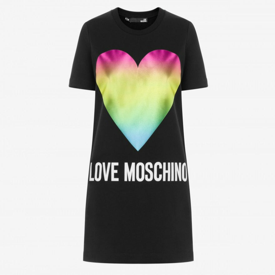 Abito t-shirt cuore logo Love Moschino