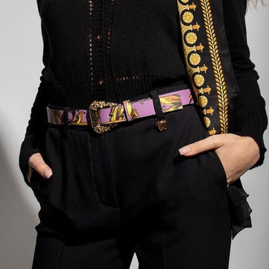 CINTURA BELT GARLAND SAFFIANO PU  VERSACE JEANS COUTURE