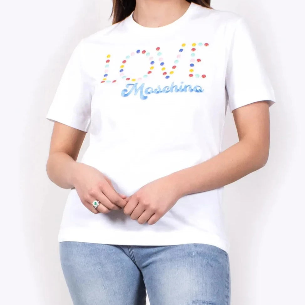 T-SHIRT M/C LOGO SMARTIES GRANDE  LOVE MOSCHINO