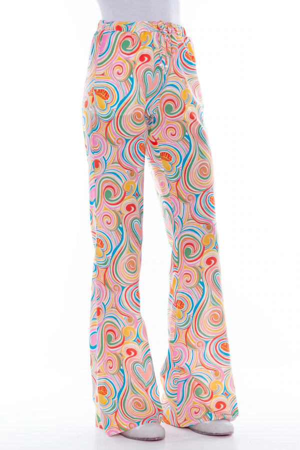 PANTALONE ALL OVER MULTICOLOR  LOVE MOSCHINO