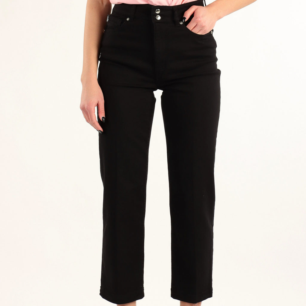 PANTALONE 5PKT SALPA LOGO CUORE-BL LOVE MOSCHINO
