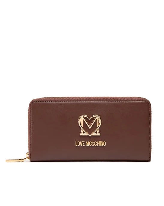 PORTAOGLIO CONTINENTAL CON PLACCA LOGO LOVE MOSCHINO