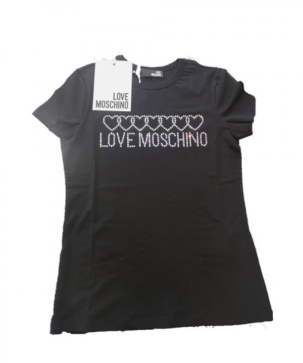 T-SHIRT LOGO BRILLANTI LOVE MOSCHINO COL. 2021